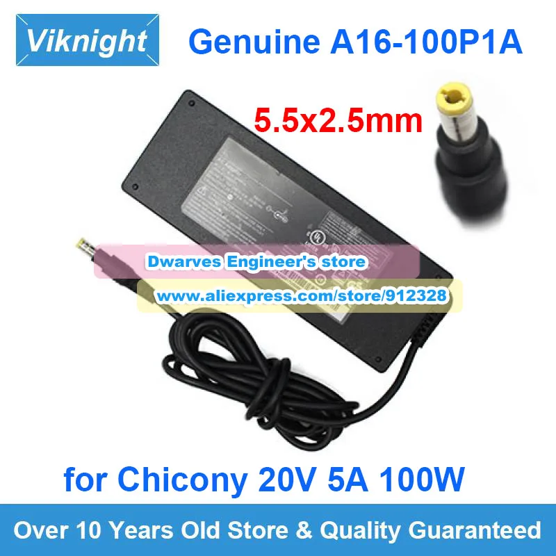 

Genuine A16-100P1A 20V 5A 100W Laptop Adapter For Chicony A16100P1A For TOSHIBA PA5356E-1PRP DOCK UCDHP1 G71C000KZ310 UCDHP1