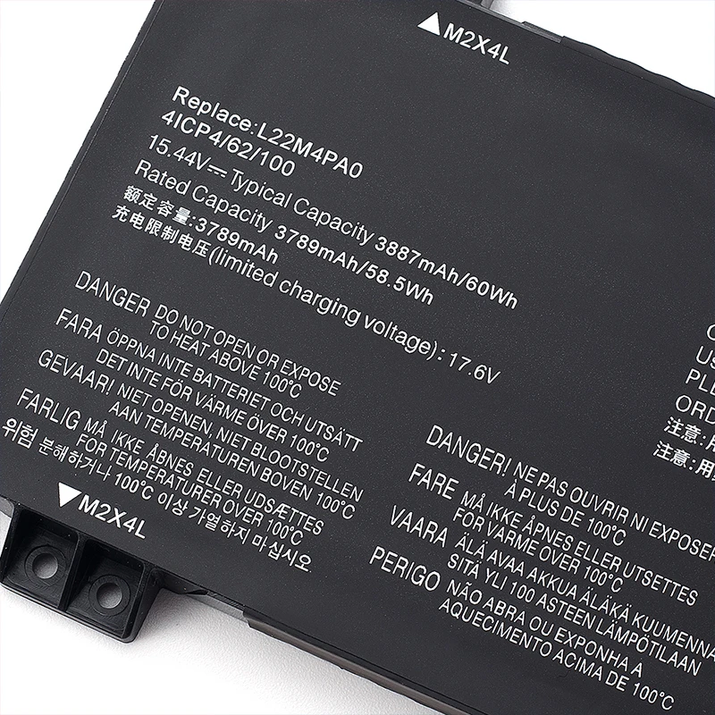 SUOZHAN L22M4PA0 15.44V 60Wh 3789mAh Laptop Battery For Lenovo Egion Slim 5-16APH8 IRH8 15IRH8 15APH8 16APH8 L22D4PA0 L22X4PA0 L