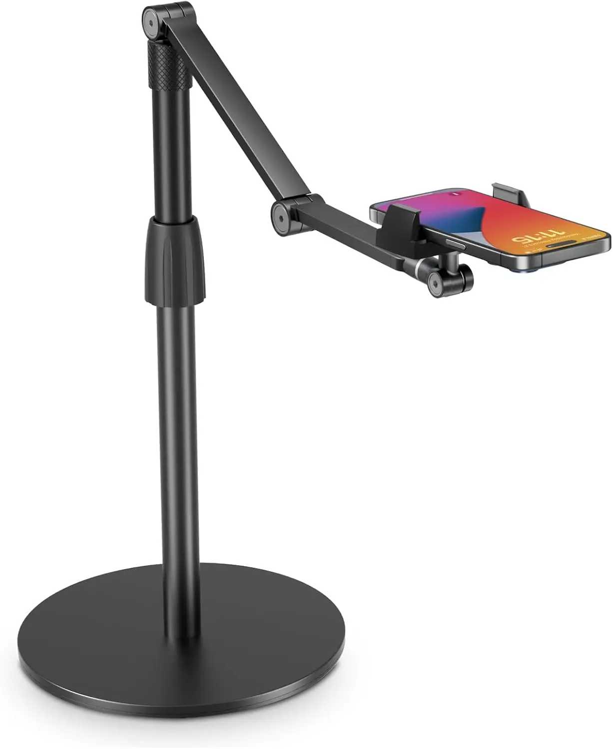 

Adjustable Phone Stand for Overhead Recording, Multi-Angle Holder Compatible with 3.5-11" Devices