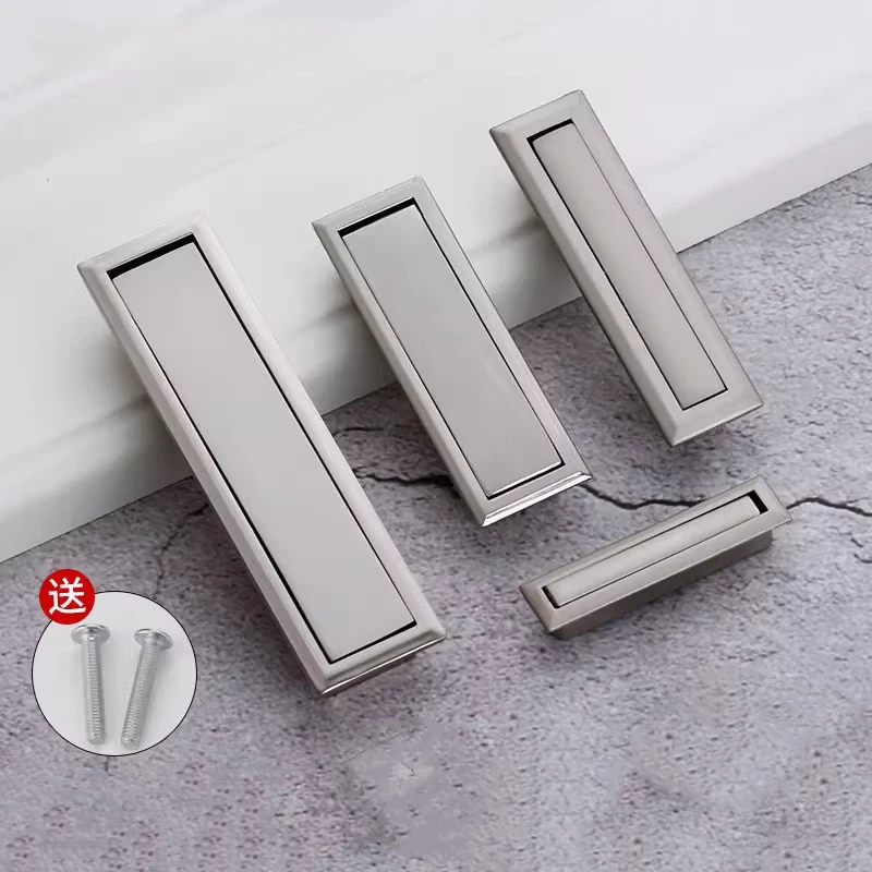 

Light Luxury Tatami Handle Concealed Cabinet Door Invisible Hardware Modern Minimalist Cabinet Drawer Embedded Handle