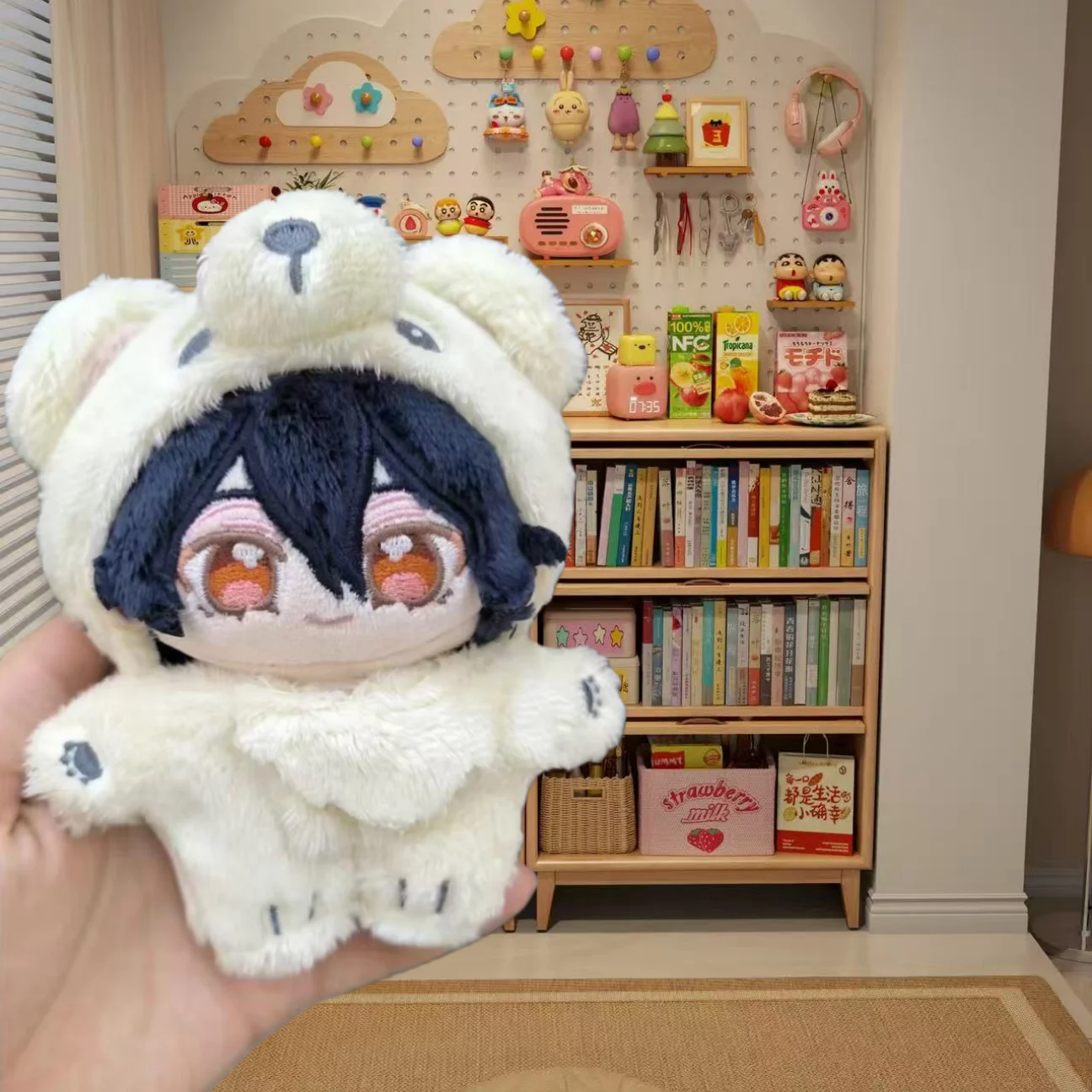 10cm 사쿠마 레이 앙상블 스타즈 봉제인형 어린이 장난감 코스프레 플러시 펜던트 백팩 수집용 모델 인형 크리스마스 생일 선물