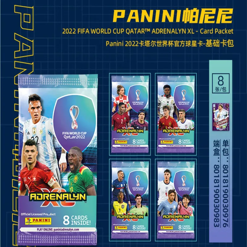 2022 Panini Card Qatar World Cup Official Collection Card Blind Box Bag Collection Brand Toy Basic Card Bag