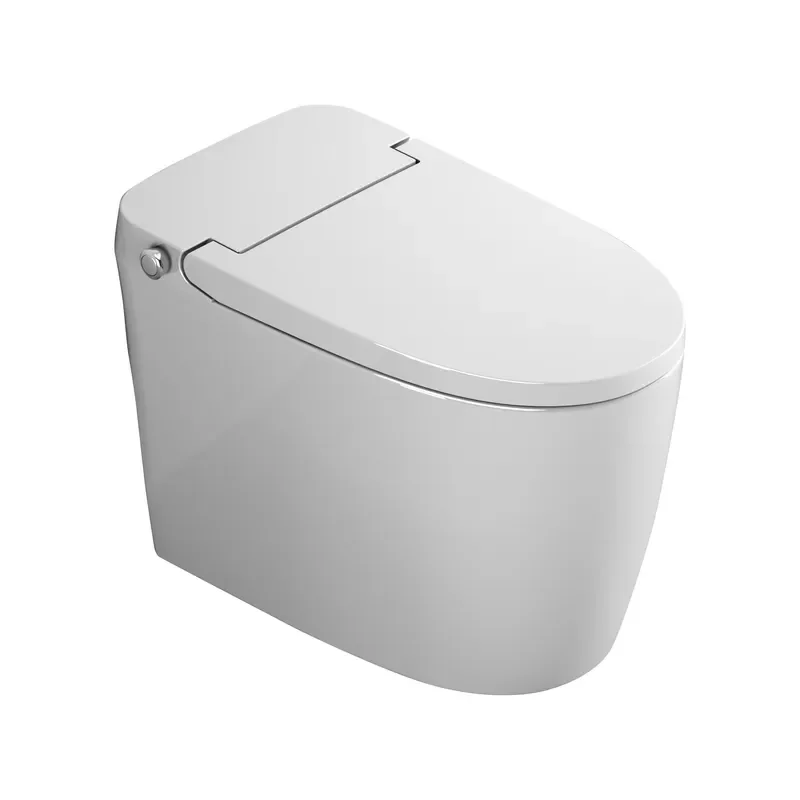 One Piece Siphon Toilet with Built-in Tank No Water Pressure Limit Plug-free Installation Water Saving Deodorizing