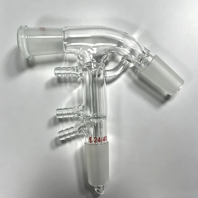 Lab Glass Vigreux Column Distillation Connecting Tube 24/40 Ground Joint Laboratory Distillation Glassware Equipment