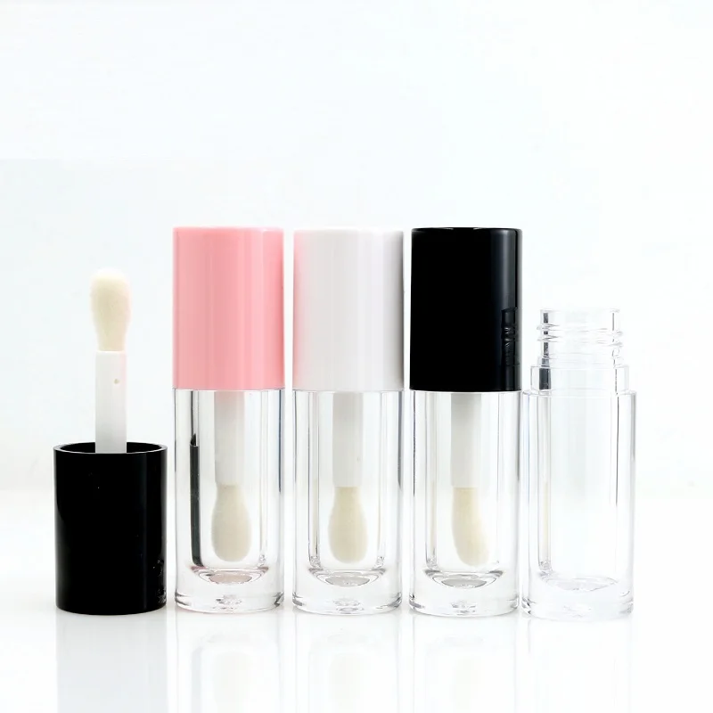 10Pcs 30Pcs 6ml Large Brush Rod Round Lip Gloss Tube Lipstick Lip Glaze Empty Bottle Cosmetic Clear Plastic Lipgloss Container