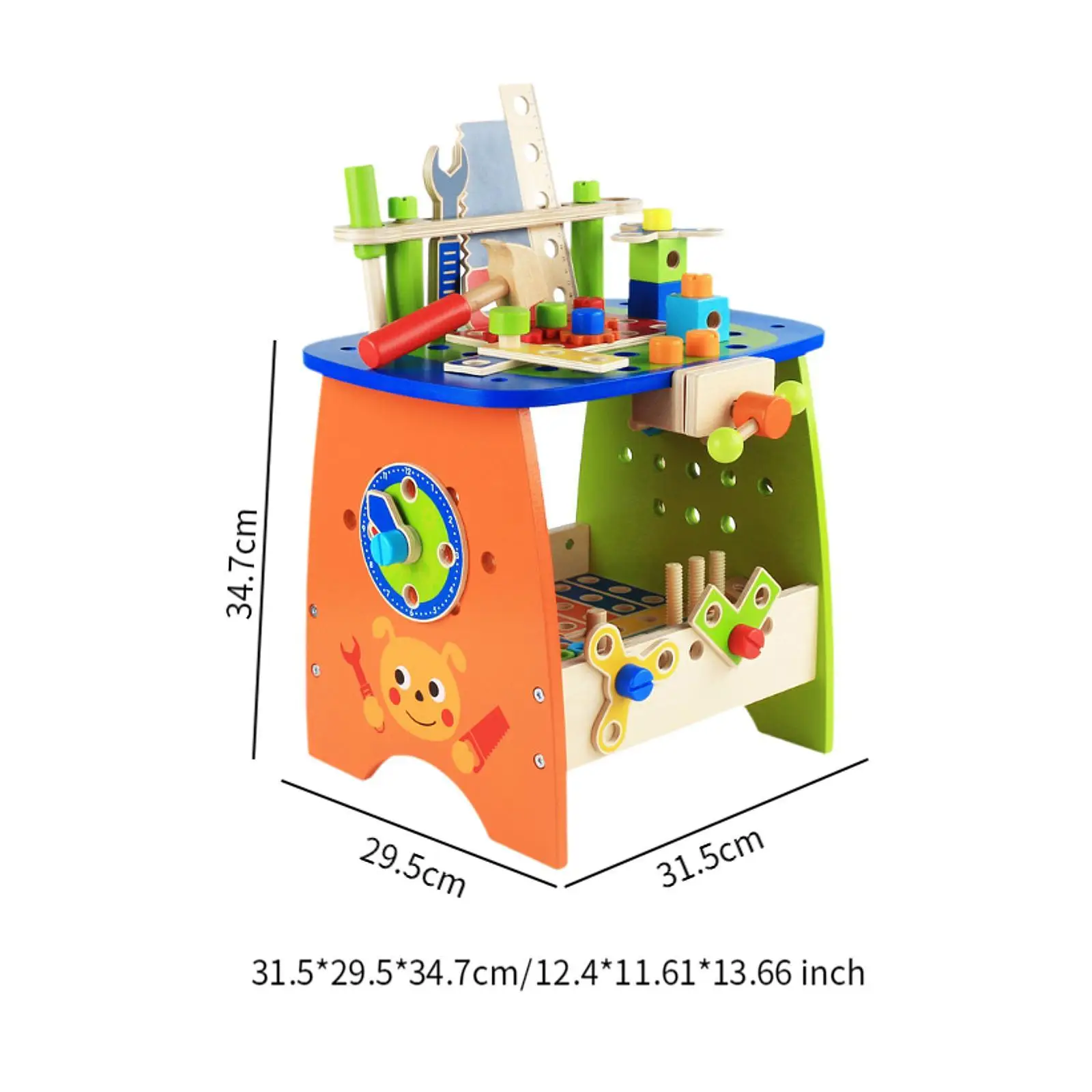 Kinder Holz Werkzeug bank Spielzeug Schraube und Mutter Montage Spielzeug kreative Werkzeug bank für Kinder so tun, als würden sie Lernspiel zeug für Mädchen Jungen spielen