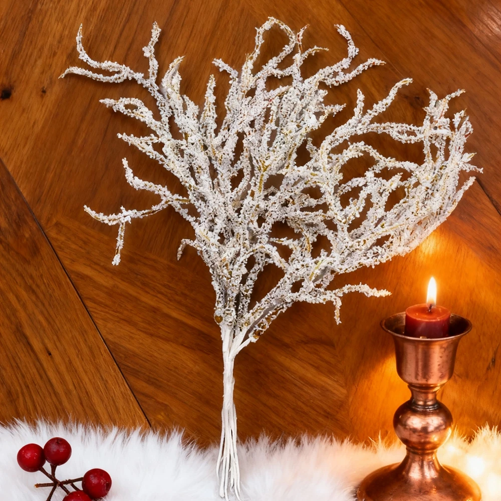 10/20 قطعة النباتات الاصطناعية DIY بها بنفسك إكليل عيد الميلاد ديكور المنزل حفل زفاف ديكورا الزهور زهرية الزينة الزهرية فرع البولي ايثيلين وهمية #3