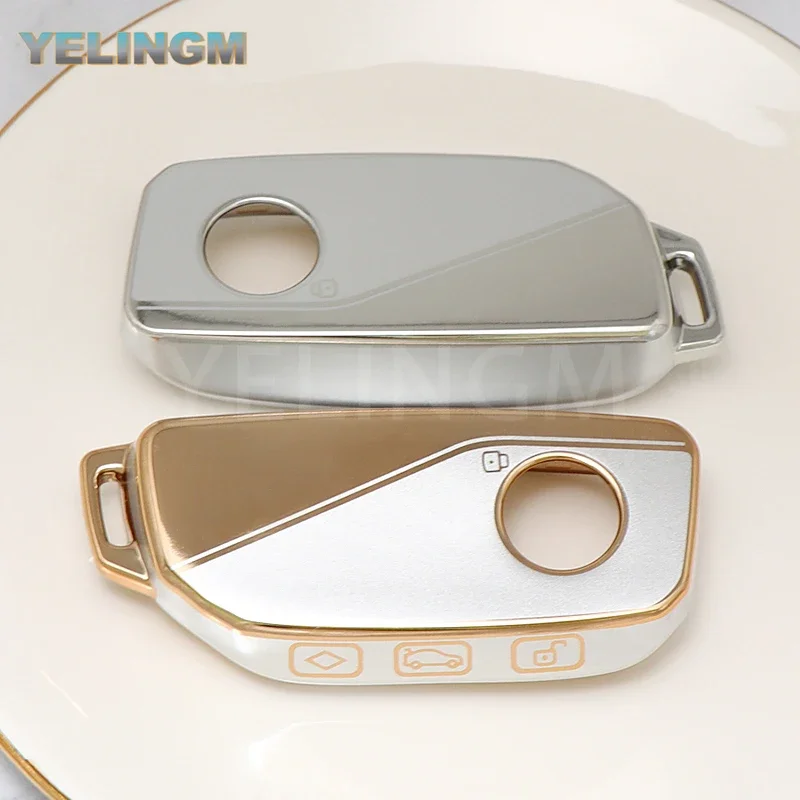 New TPU Car Key Case Cover Shell Fob For BMW i7 X7 G07 LCI iX I20 X1 U11 7 Series G70 G09 XM U06 G81 M3 2023 Protector Keyless