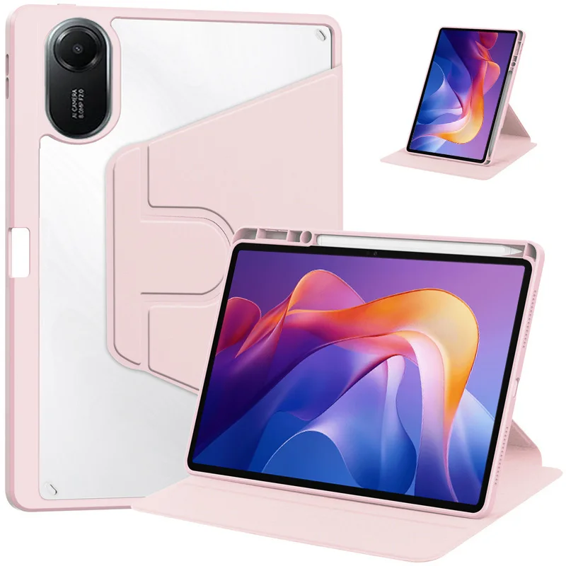 360° Rotation Case for Redmi Pad 2 Case with Pen Holder for Xiaomi Redmi Pad 2 11 2025 Cover Rotation Horizontal/Vertical Stand