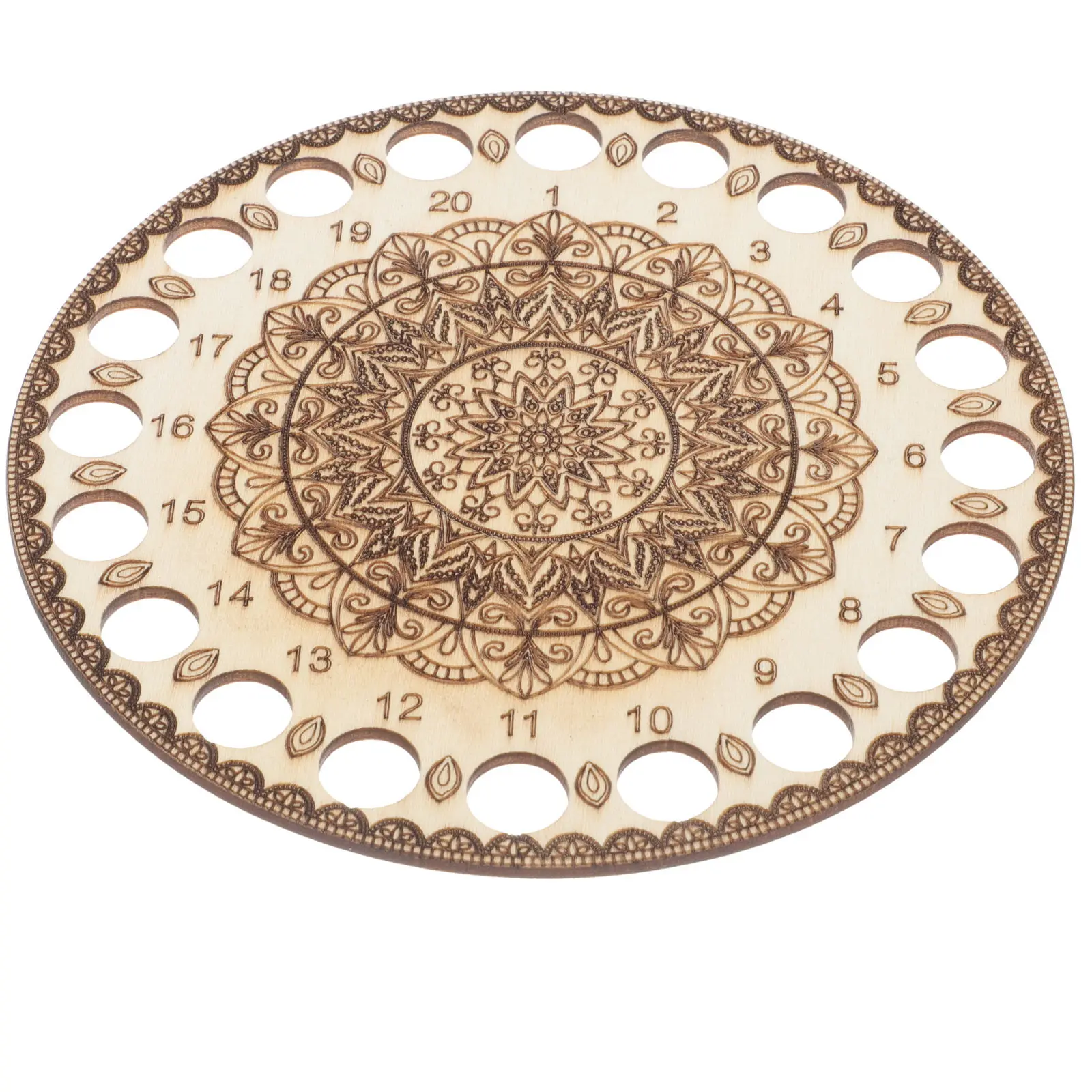 

Cross Stitch Thread Organizer Threading Wooden Board Compact Storage Plate For Sewing Embroidery Floss Holder Winding Tool
