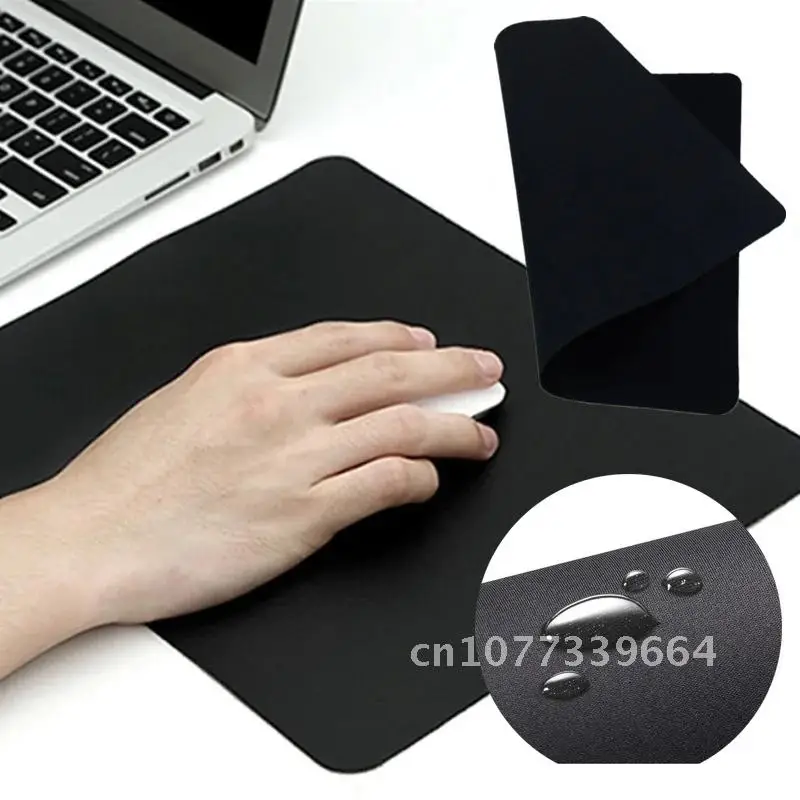 

Rubber Mouse Pads 18x22cm Black Non-slip Desktop Mat For Macbook Laptop PC Mousepad Office School Computer Accessories Mice Pad