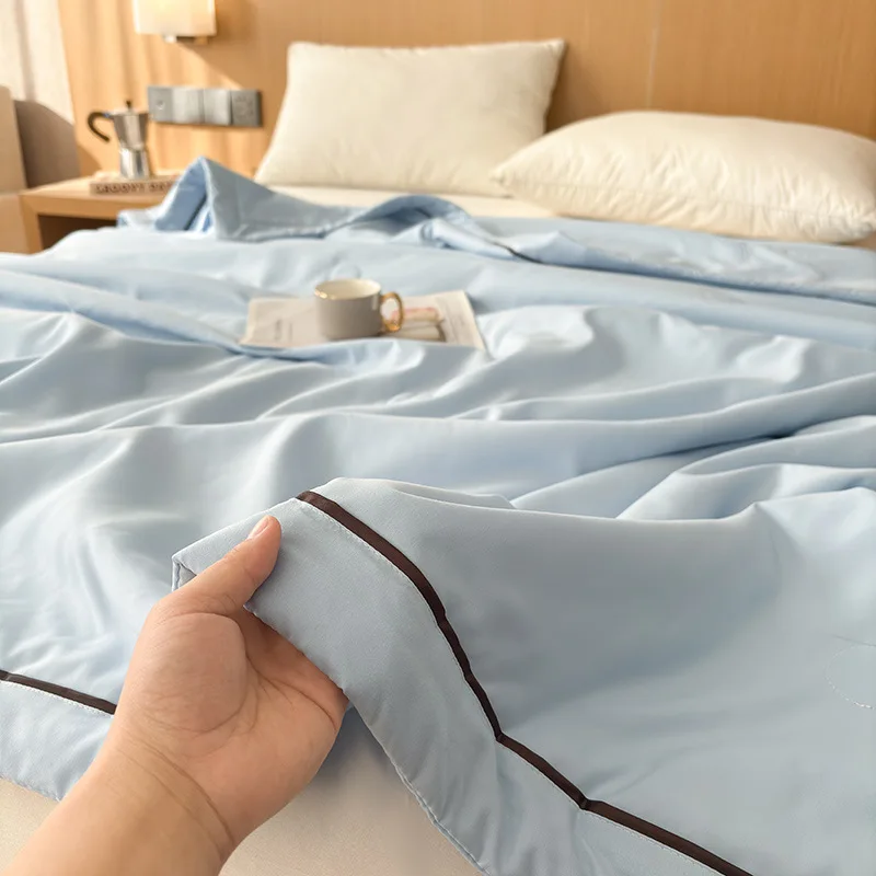 Summer Thin Quilt Bedding Home Textiles Children Student Dormitory Quilted Blanket Queen Soft Comfortable Air-conditioning Quilt