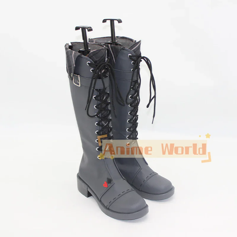 Virtual YouTuber NIJISANJI LazuLight Pomu Rainpuff August Outfit Shoes Cosplay Boots Halloween Carnival Boots Custom Made