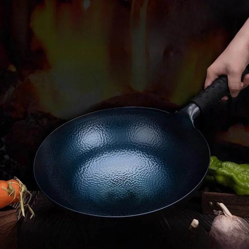 

Zongzhen Zhangqiu Iron Pot Scale Non-Stick Non-Coated Gas Stove Old-Fashioned Home Cooking Pot Official Flagship Authentic