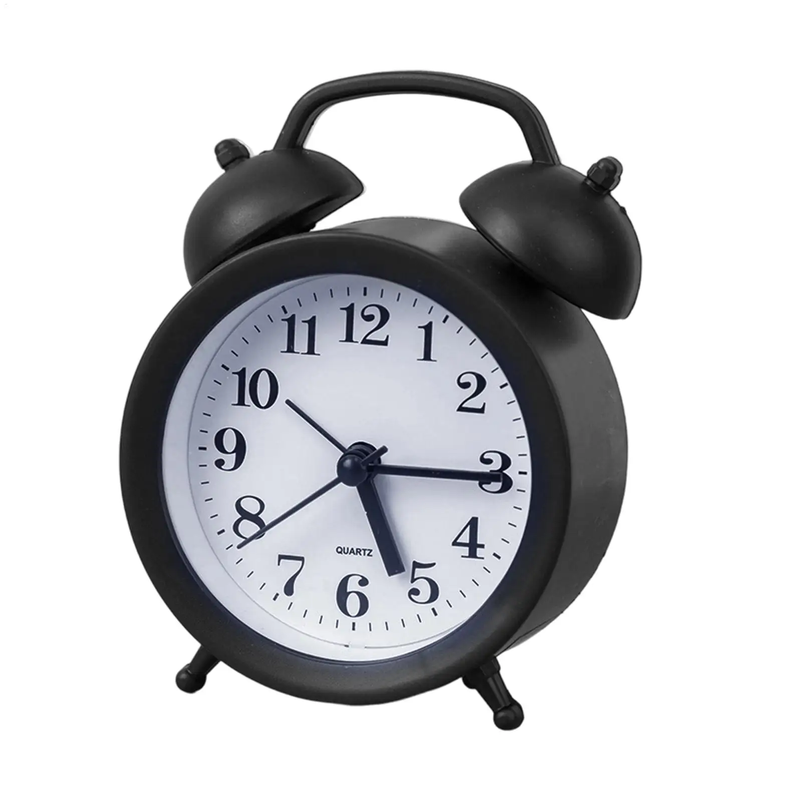 Retro Alarm Mechanical Double Bell Home Office Desktop Metal durable Alarm Desk Table Clock Silent for office home decoration