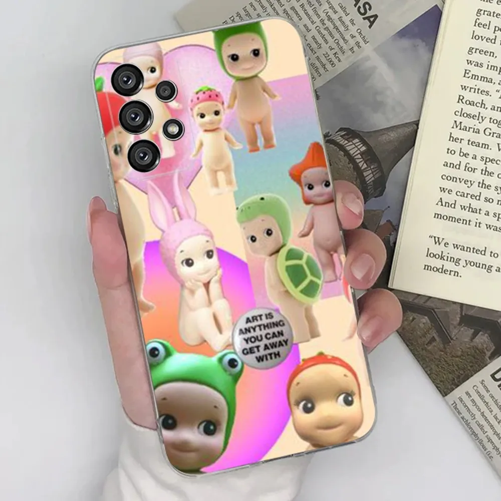 S-Sonnies Angels Fruits Phone Case For Samsung S30,S23,S21,S22,S20 Ultra,S20 FE lite,S10,S9,S8 PIus Cover Clear