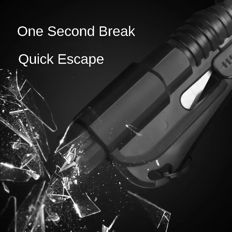 Safety Hammer Car Escape Tool 3-in-1 Window Breaker Seat belt Cutter Compact Emergency Hammer Escape Tool for Car Accessories view 3