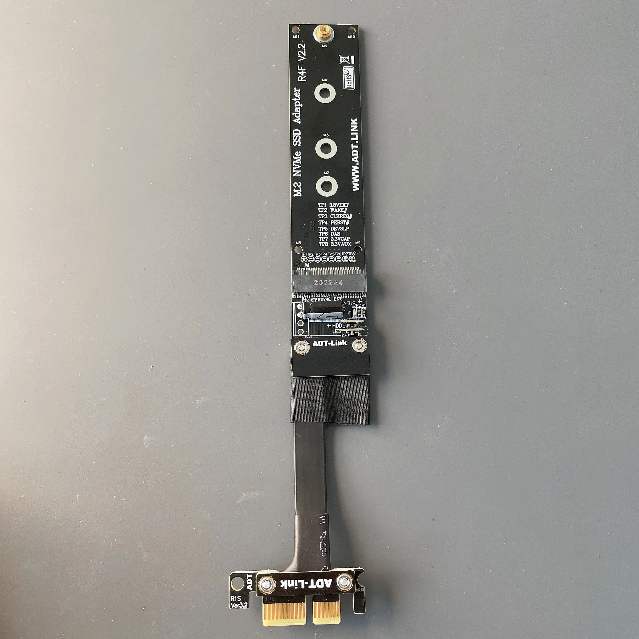PCI-E 4.0 Riser Cable SSD Extension X1 to M.2 U.2 Mini PCI-E mPCIe SFF8639 Adapter for Wireless NIC NVMe/M2 ADT
