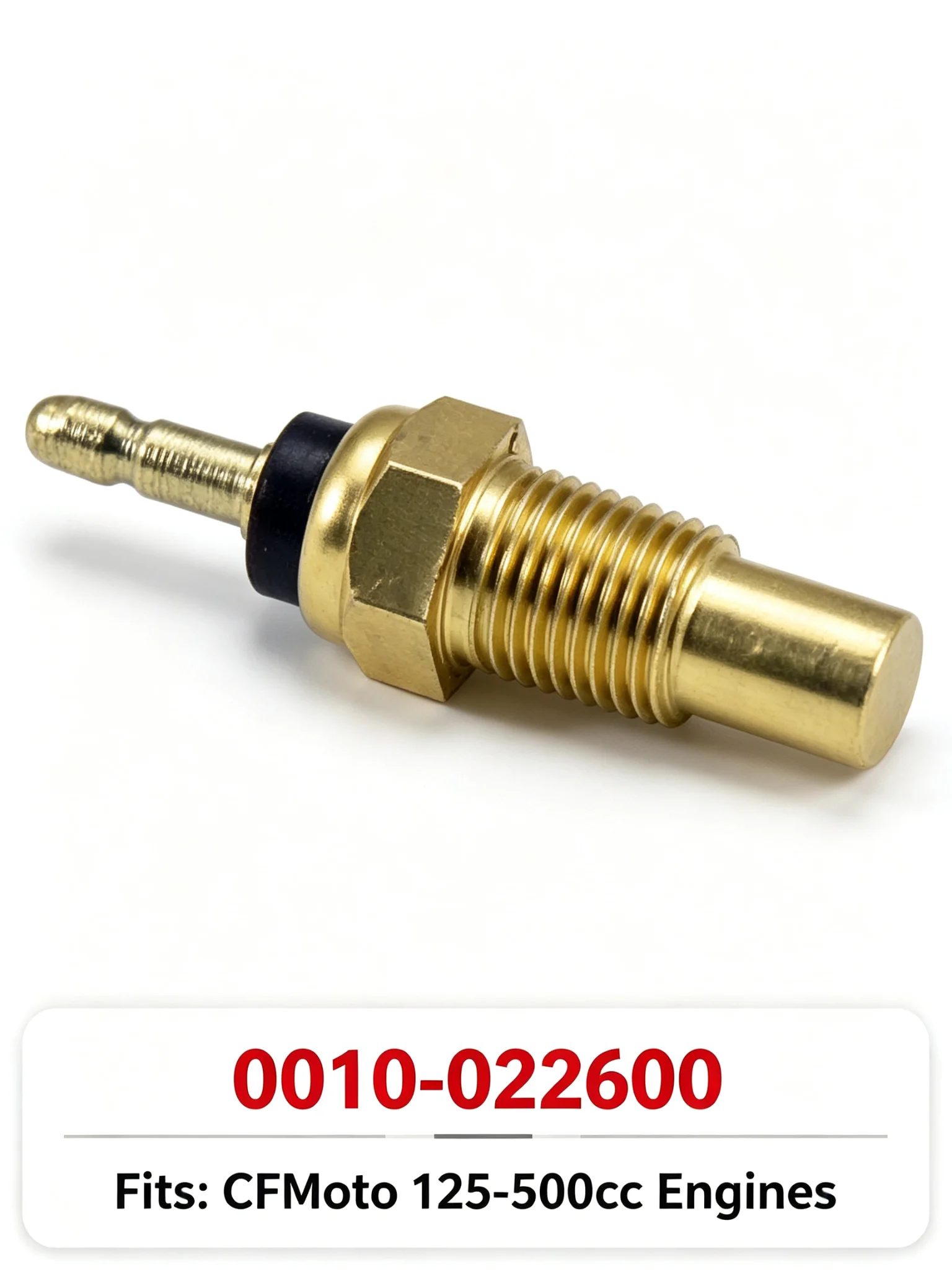 Motorwassertemperatursensor 10 mm 1,2 K Ohm 0010-022600 für CFMoto ATV UTV SSV CF500 CF625 X5 X6 Z6 CF188 CF196S – Detail 2