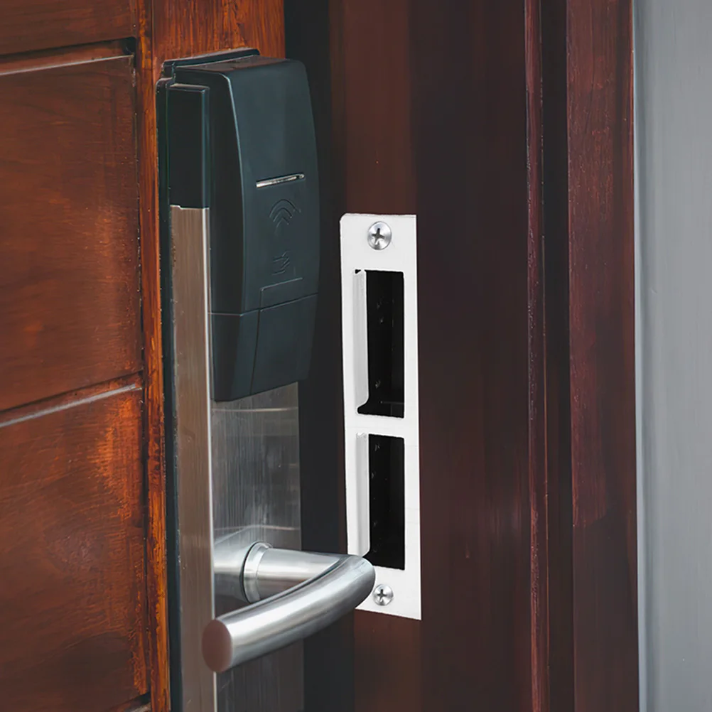 2 set Ball Lock Accessories Deadbolt Strike Plate Heavy Duty Door Reinforcement Kit For Residential Commercial Door Striker