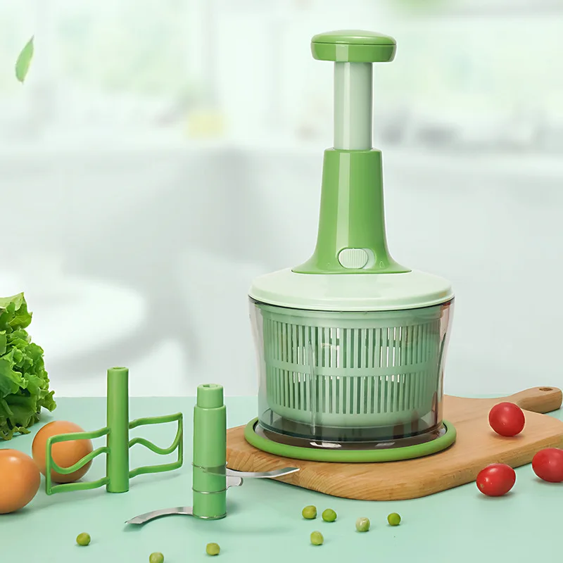 

Manual meat grinder kitchen garlic masher household cooking machine vegetable dehydrator drain basket cutting vegetables