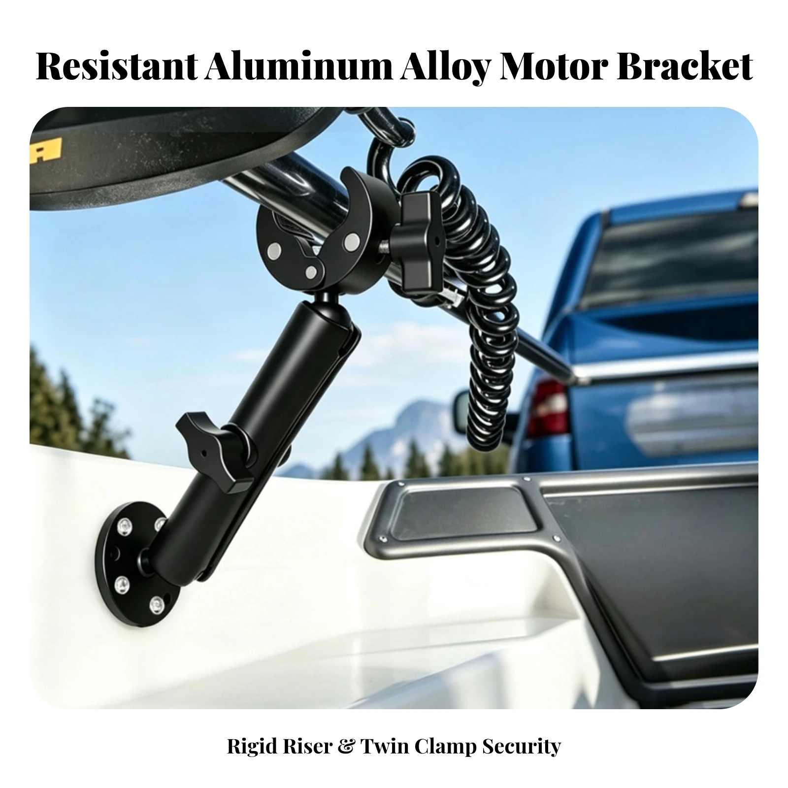 Trolling Motor Mount Bracket Adjustable Trolling Motor Mounting Bracket Hardware Universal High-Strength for Anglers view 4