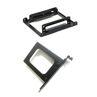 1 Set 2.5 To 3.5 Inch Hard Disk Bracket Hard Drive Internal Adapter Mounting Kit Bracket Dual Desktop SSD Mounting Bracket