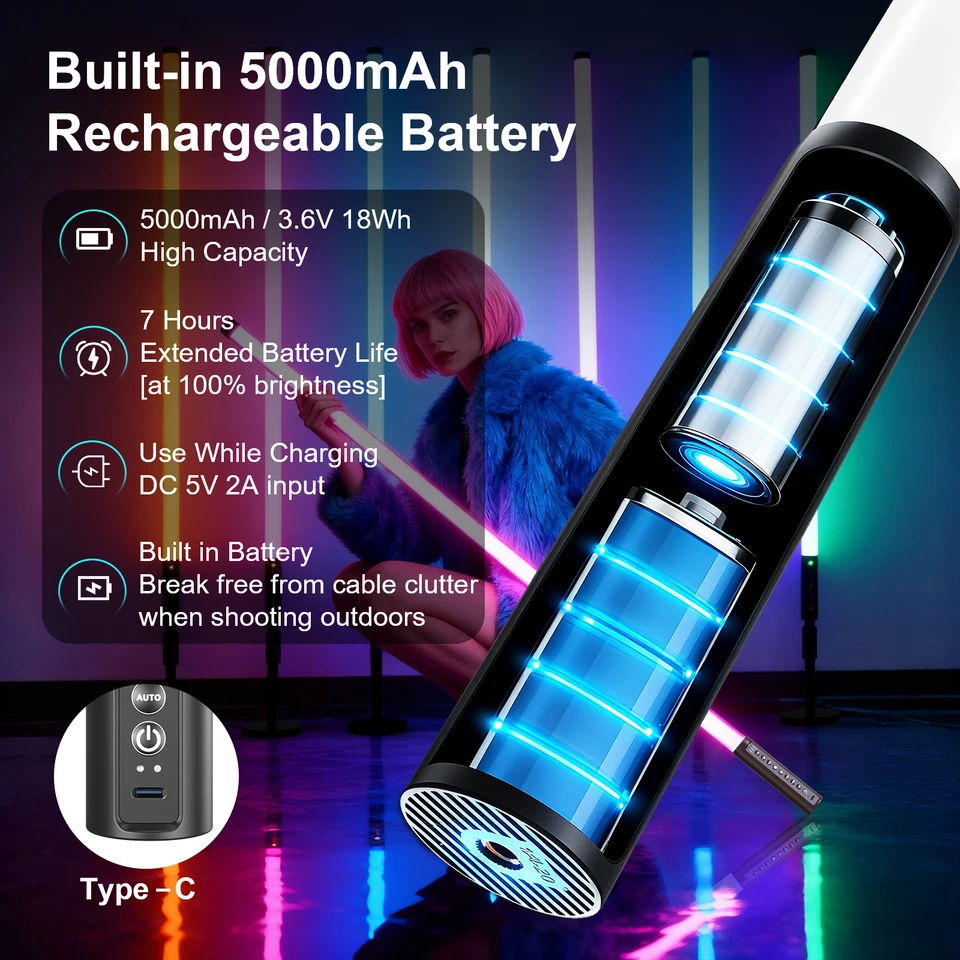 GW値下げ中　LUXCEO LED バーライト　120cm 113cm2本セット LUXCEO 4個 120cm RGB雰囲気ランプ 5W 背景照明スティック LEDバー