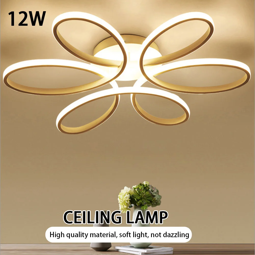 Flush Mount Lamp Three Colors LED Surface Mounted Ceiling Lamp Super Bright Household LED Chandelier Eye Care for Corridor Stair