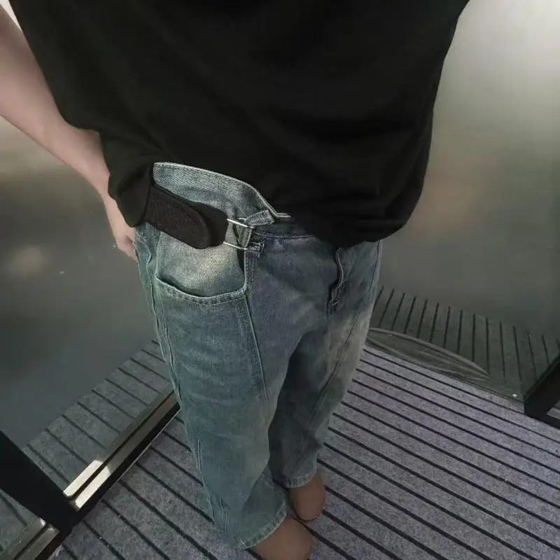 Elastische Gürtel ohne Schnalle, elastischer Gürtel für Damen und Herren, Unisex-Stretchgürtel für Hosen und Jeans, lässiger, schnallenfreier, verstellbarer Gürtel – Detail 5