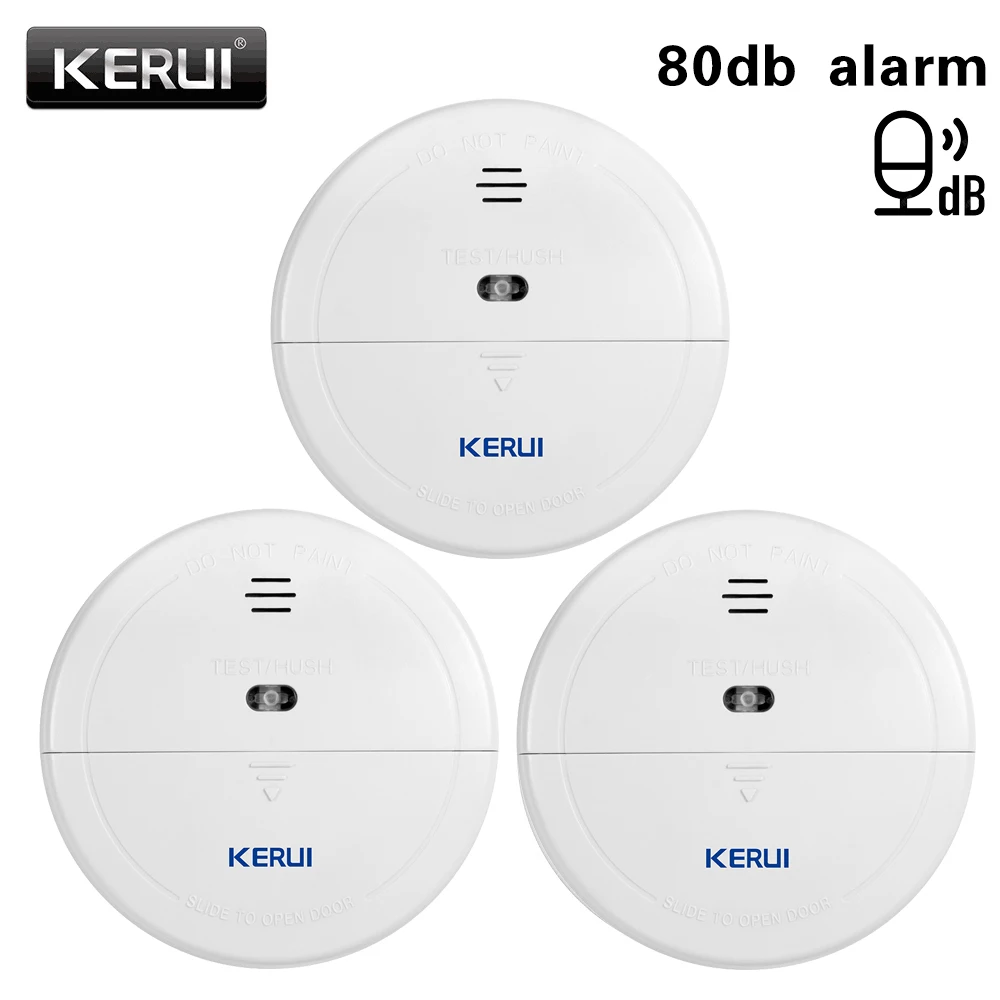 KERUI 433MHZ Home Kitchen Security Wireless Smoke Detector Fire Sensor Alarm For  W181 W204 W184  GSM Wifi Alarm System