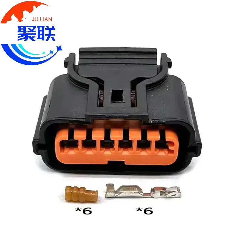 1Set 6Pin HP286-06021 HP296-06100 Automotive PDC Bumper Connector Car Reverse Sensor Reversing Radar Plug For Hyundai Kia
