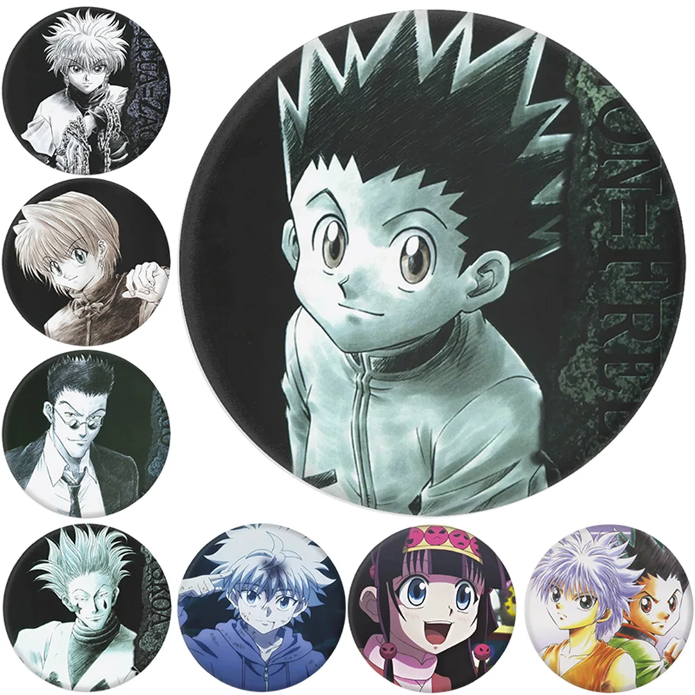 

58 мм аниме HUNTER×HUNTER GON FREECSS Leorio PaladiKnight Chrollo Lucilfer костюмы для косплея SPTE жесть булавка значок кулон реквизит