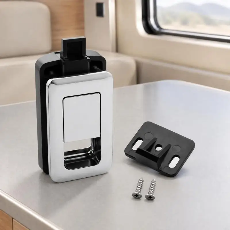 Campers Compartment Door Pull Latches with Keyless Integrated Handle