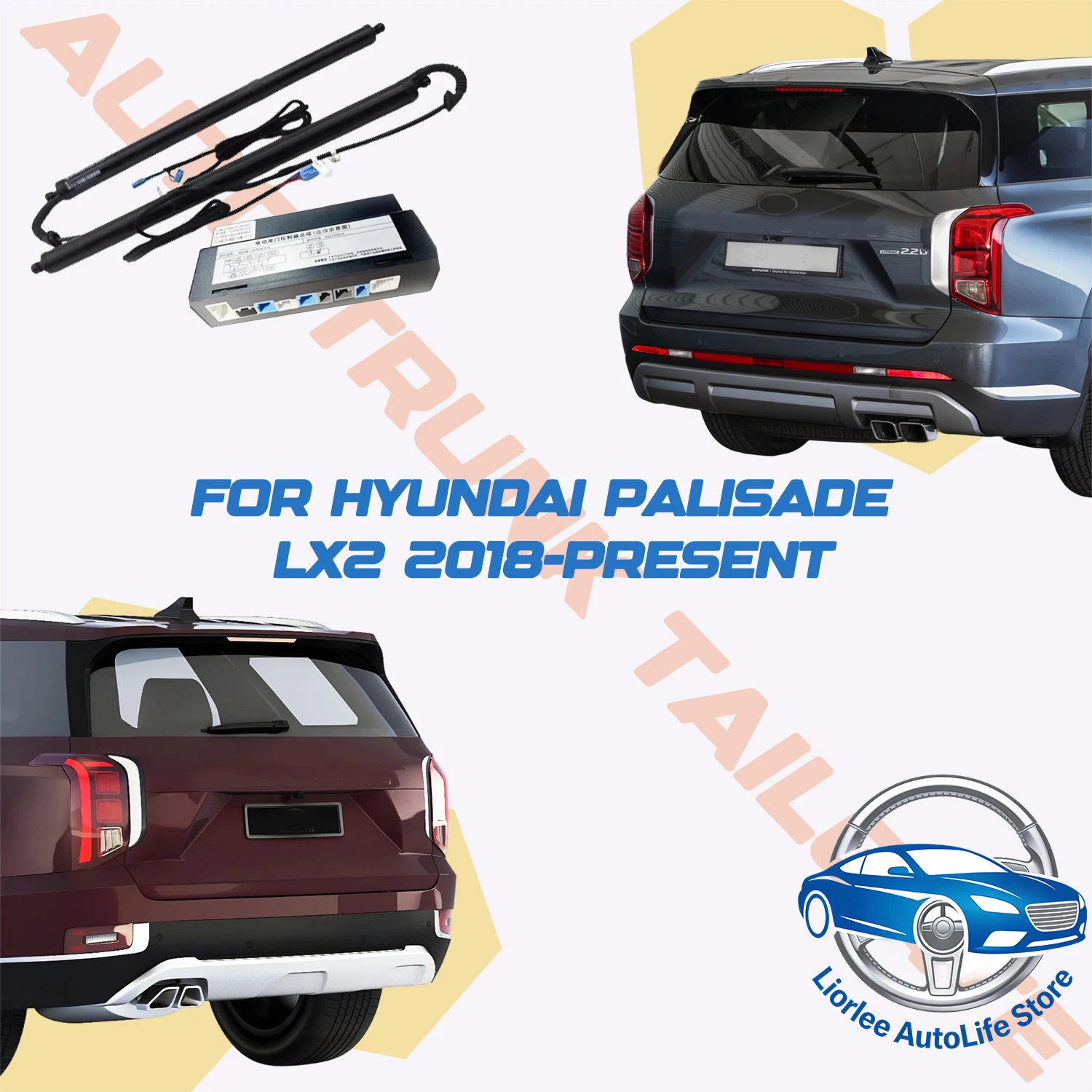 For Hyundai Palisade LX2 2018-present Car Power Trunk Lift Electric Hatch Tailgate Tail Gate Strut Auto Rear Door Actuator