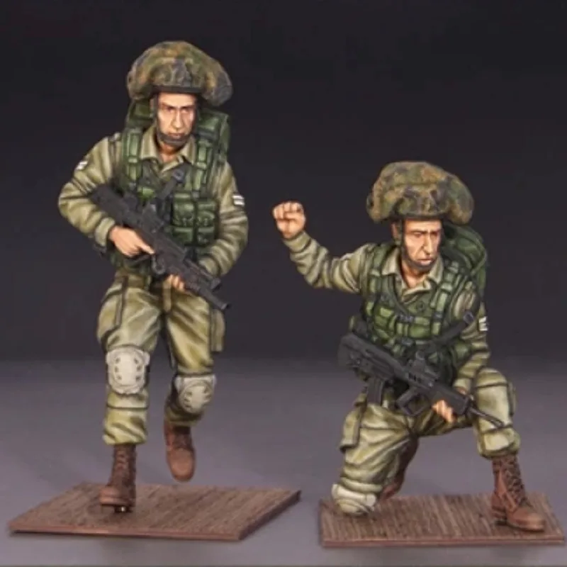 1/35 Scale Modern IDF Mechanized Infantry Resin Soldier Figure Model Kit Unassembled and Unpainted Miniature DIY Toys 096x