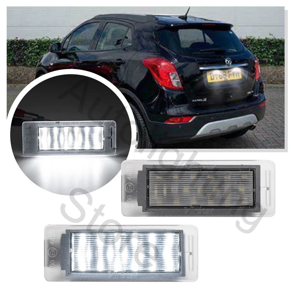 

2x LED Licence Number Plate Light for OPEL mokka Insignia Cadillac CTS XTS SRX GMC Terrain Chevrolet Cruze Camaro Corvette SS