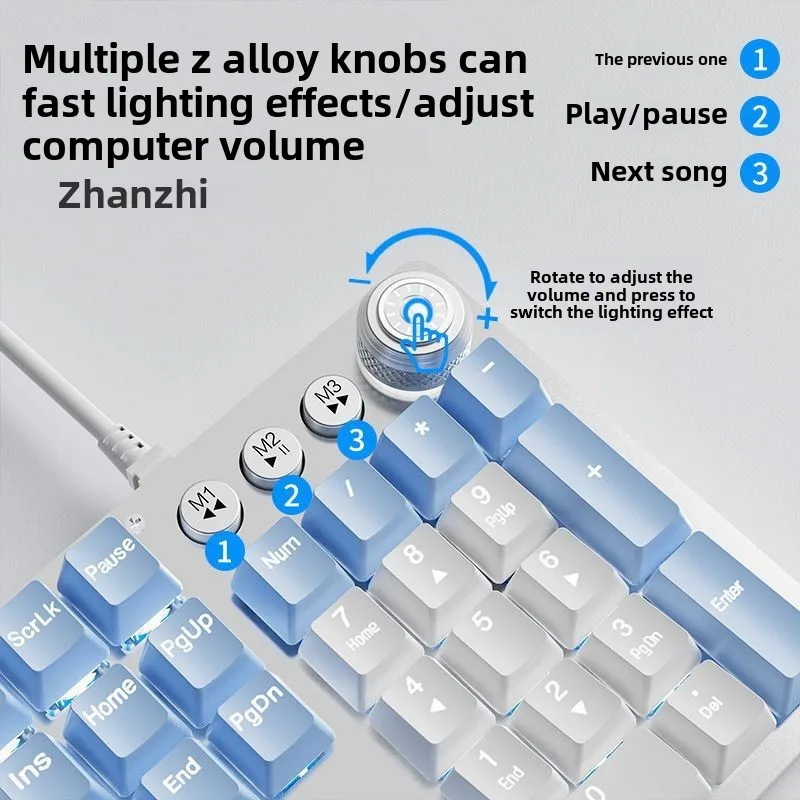 TK930 Tastiera meccanica Gioco Ragazze Computer E-sport Blue Axis Notebook Desktop Ufficio di alto valore