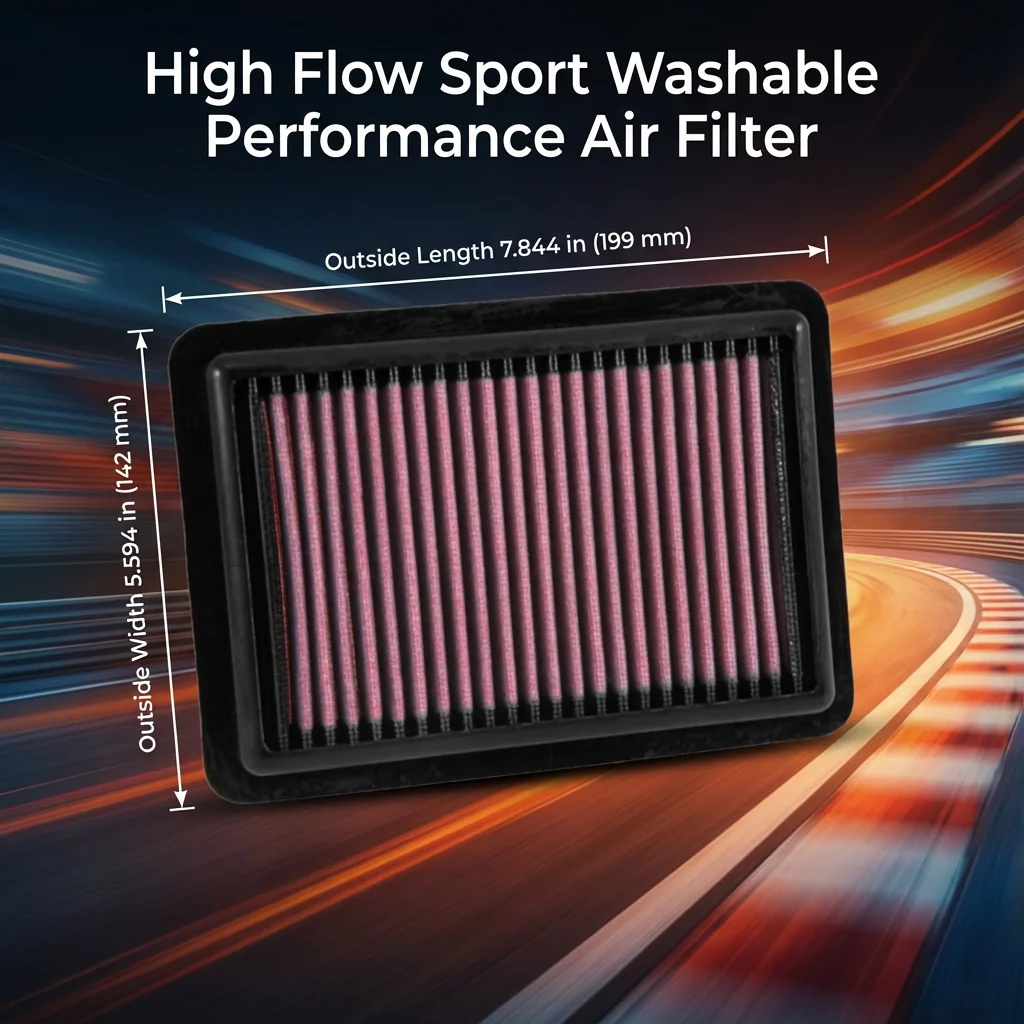 For Honda Fit Shuttle Jazz HR-V Vezel GK5 GK3 GK8 GE8 1.3 1.5 2014-2022 High Flow Sport Washable Performance Air Filter 33-5027