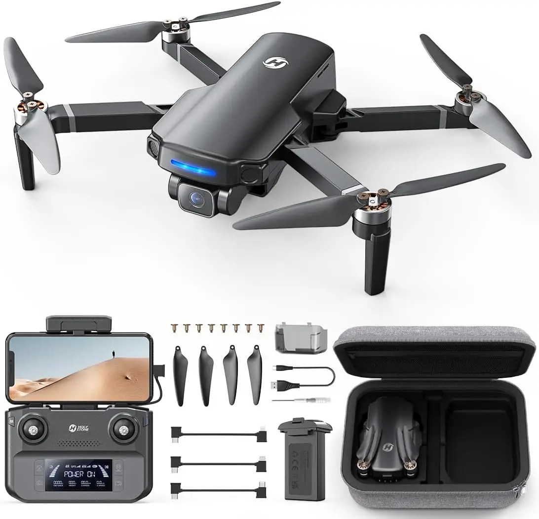 GPS Drone 4K UHD Camera Adults Beginner HS360S 249g Foldable FPV RC Quadcopter 10000 Feet Control Range Brushless Motor Follow M