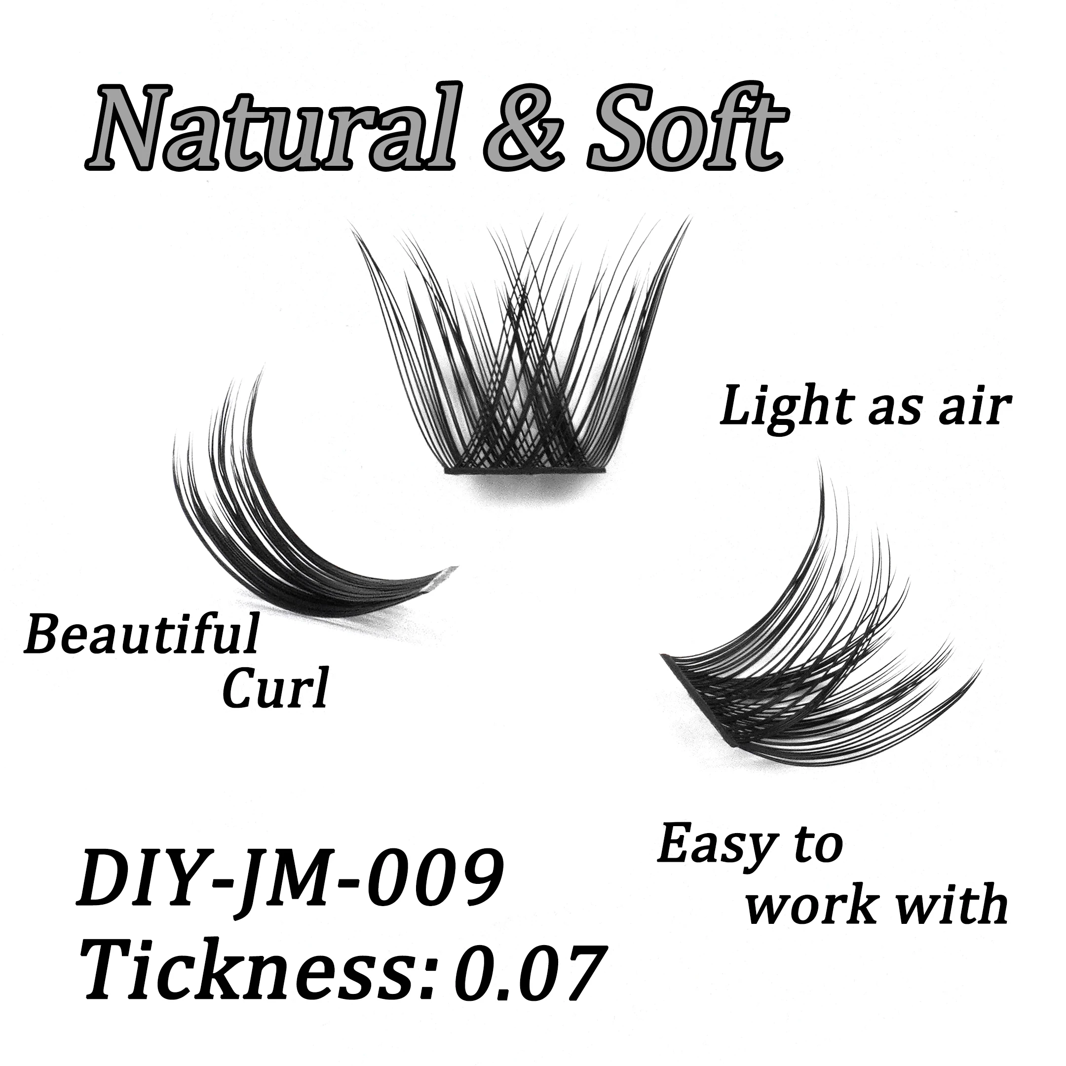 Wimpernbündel-Set, DIY-Wimpern, 8–15 mm, verlängertes Make-up, persönlicher Wimpernkleber + Verschlussschicht-Kleber + Wimpernpinzette