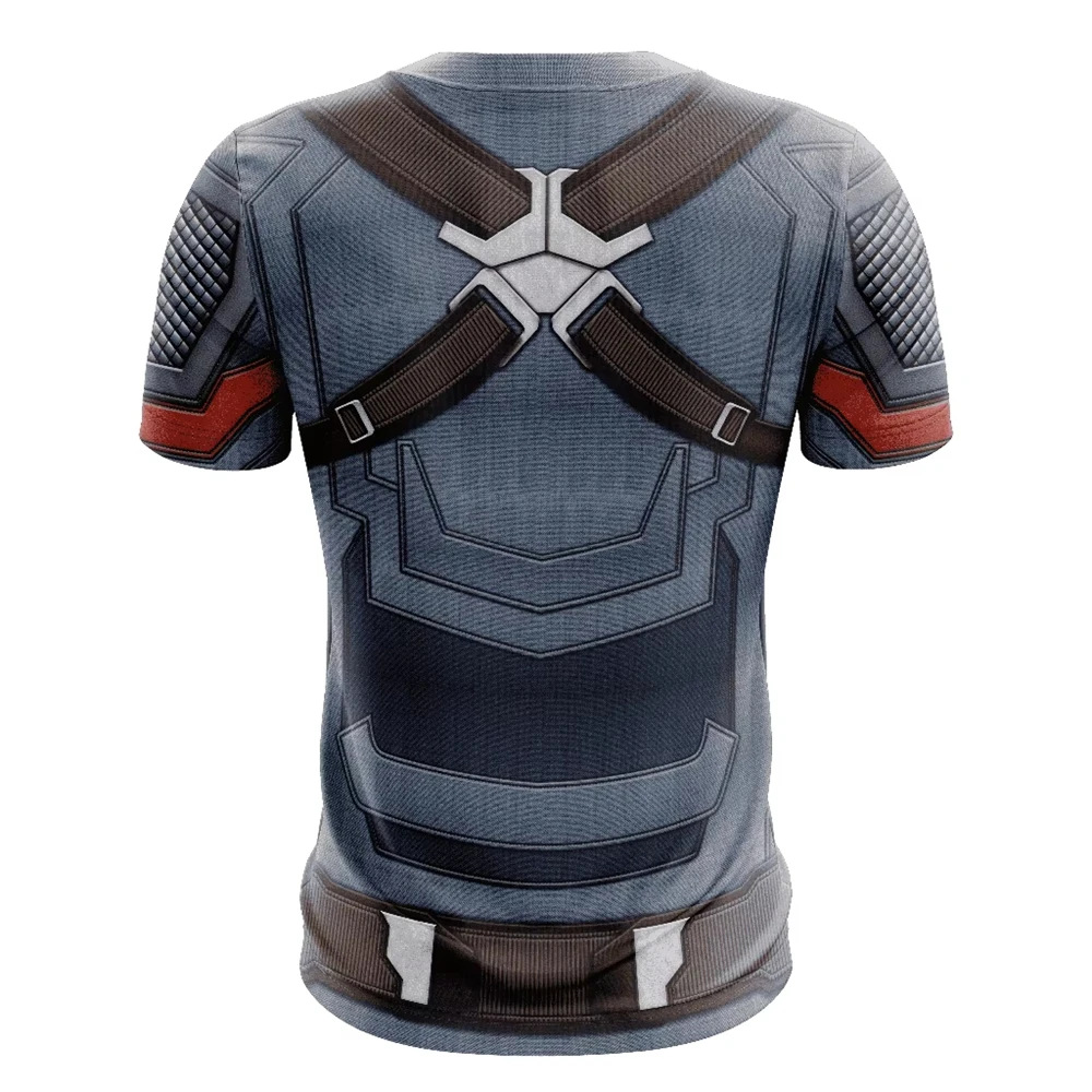 Summer Kids T-shirt Classic Captain America Superhero 3D Printed T-shirt Daily Boys Clothing Fashion Trend Tee Top Streetwear