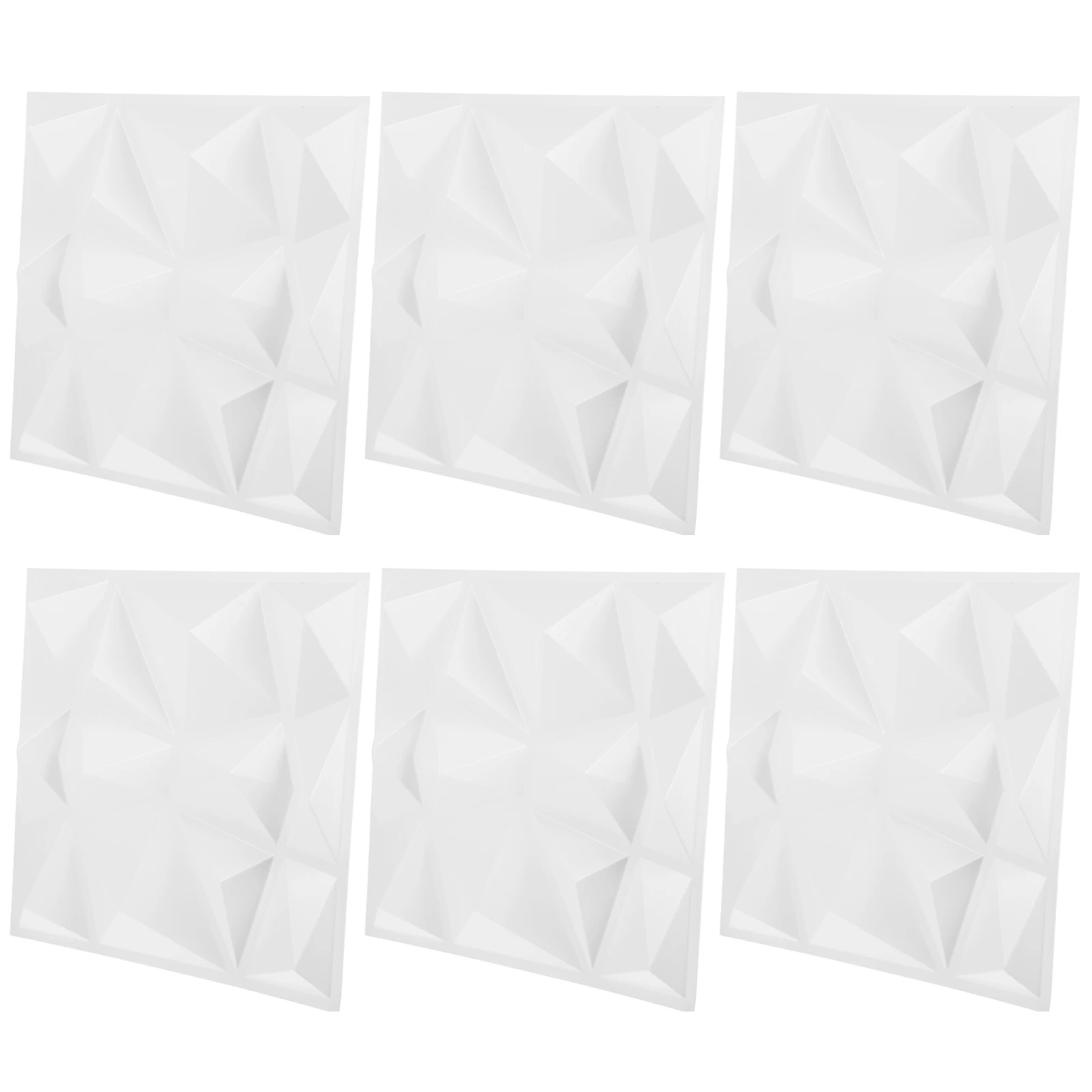 

6 Pcs 3D Decorative Wall Panels PVC Plastic Background Wallpaper Living Room Bedroom Hotel Office Easy Installation Long Lasting