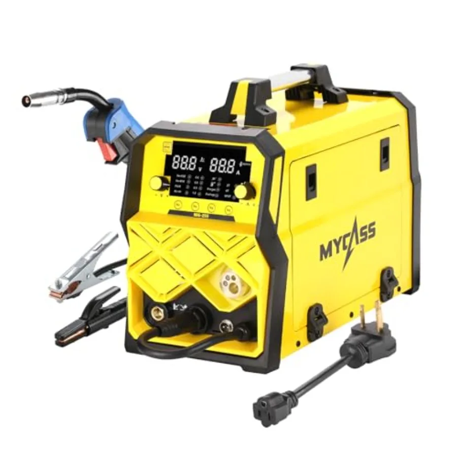 

250A MIG Welder 5 in 1 Gas MIG/Gasless Flux Core/Stick/Lift TIG/Spot Welding Spool Gun Compatible Aluminum Welding Machine with