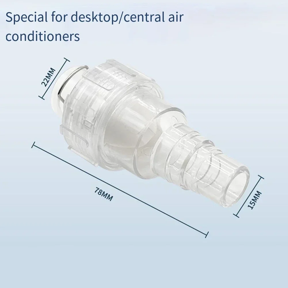 Condensate Drain Pipe Check Valve Filling Valve A 78MM Air Conditioning Valve Single-direction Flow Versatile Compatibility