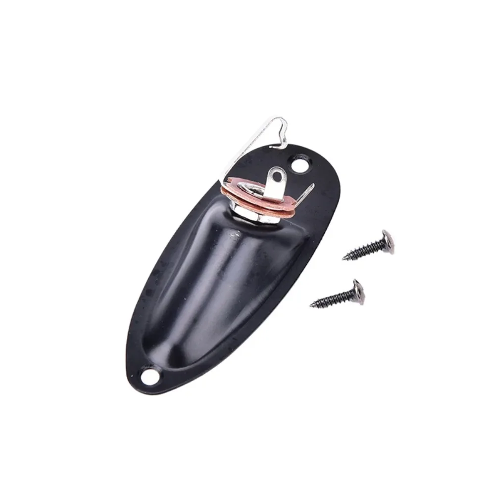 

Guitarra Pickup Boat Guitar Jack Plate Guitar Parts Durable Electric Guitar Jack Plate 6.35mm Professional