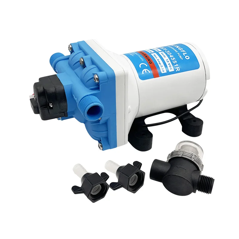 Singflo 4 Chamber Diaphragm Pump HY-304551R 12V DC 3.0GPM 11.5LPM 55PSI Water Pump for Caravans Motor Homes  Trailers