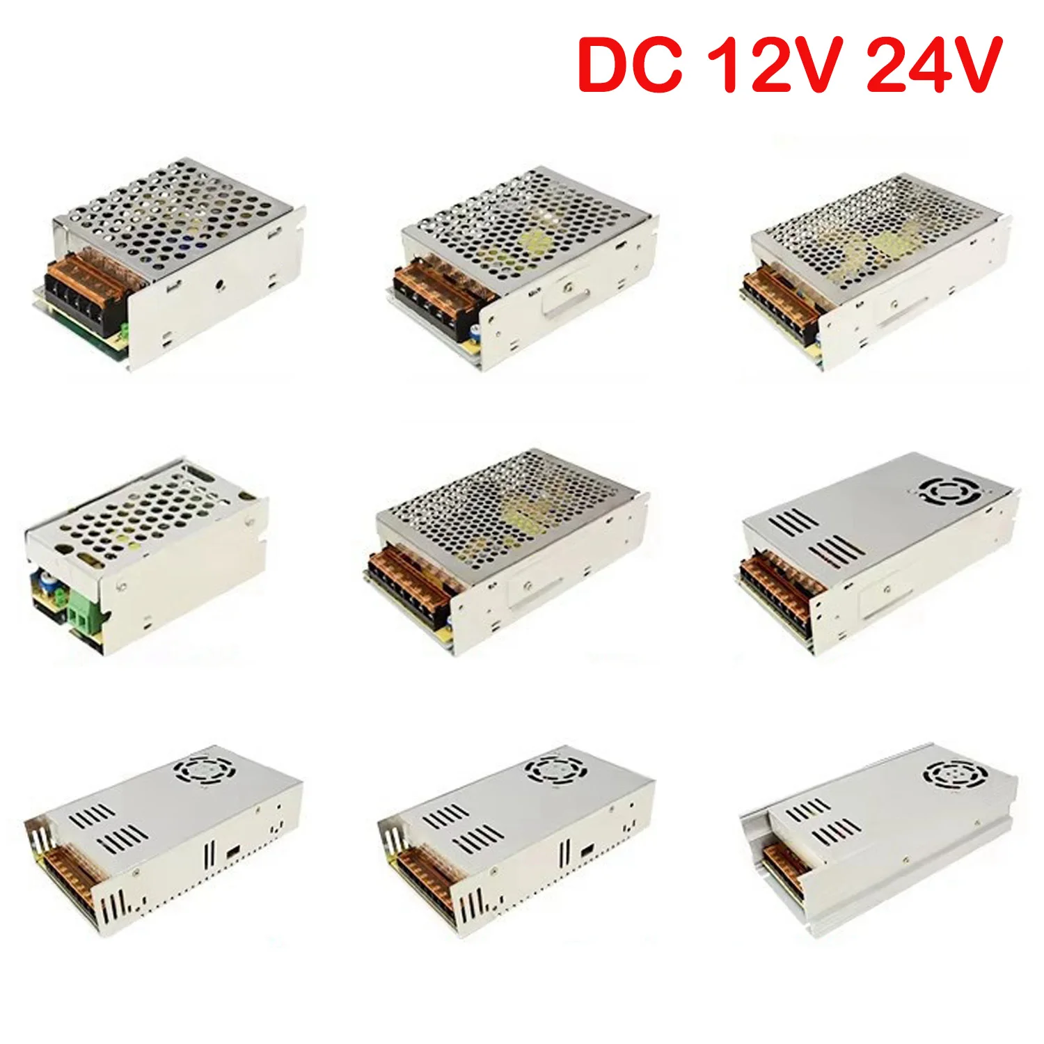 Switching Power Supply DC12V/24V Lighting Transformers LED Driver Fuente Source Adapter SMPS For LED Strips 2835 5050 CCTV