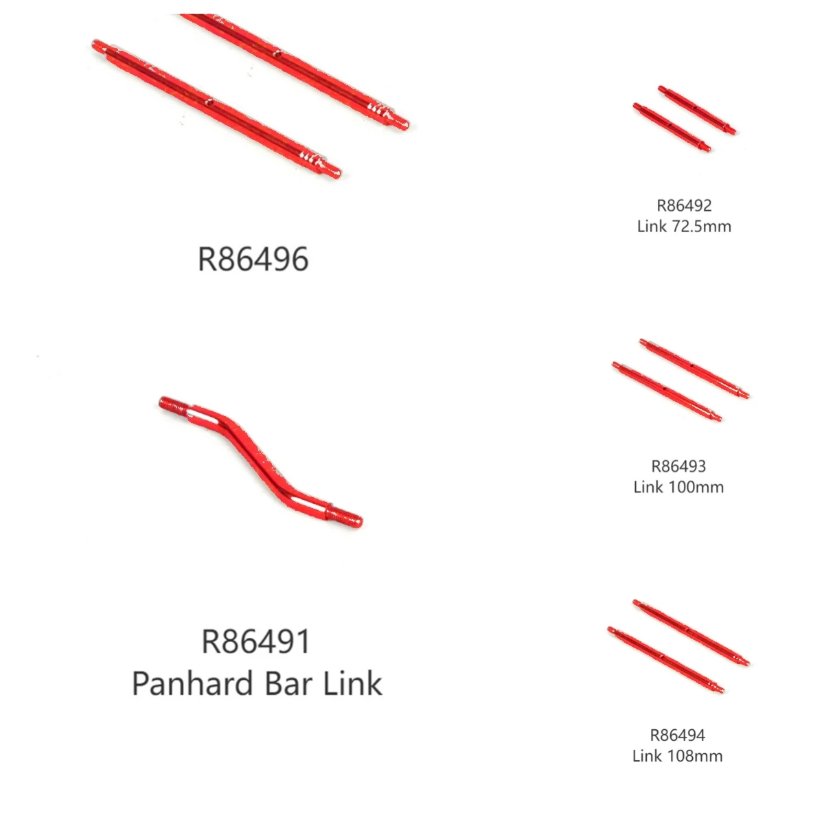 RGT RC Accessories  Link R86491 R86492 R86493 R86494 R86496 for Pathfinder EX86190 EX86150 1/10 Crawler Model Car