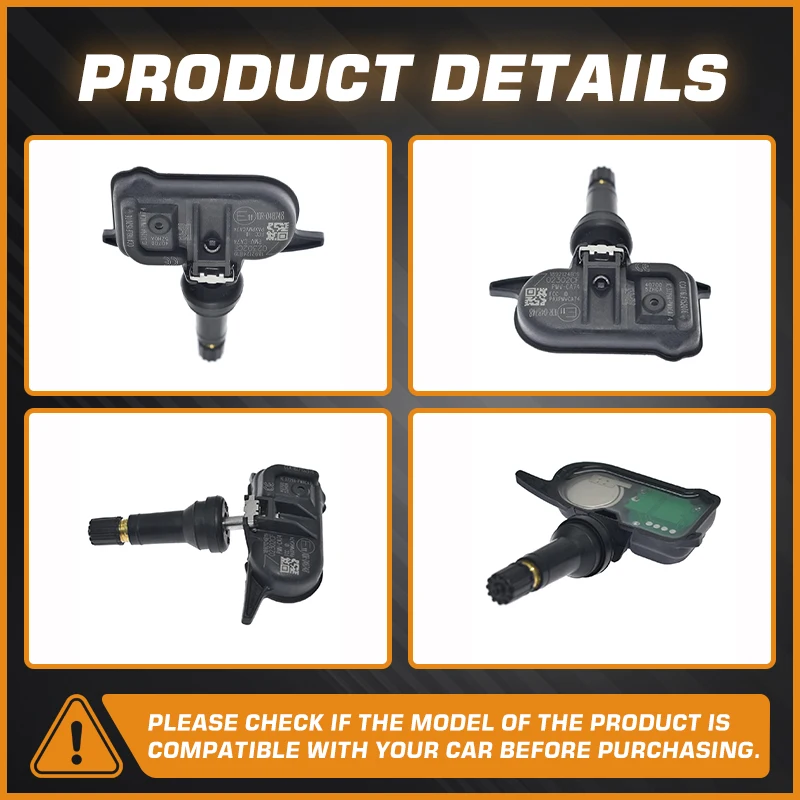 1/4PCS Tire Pressure Monitor Sensor For Nissan Navara D23 2017-2022 TPMS Nissan Murano Z51 2015-2021 Nissan Patrol Y62 2014-2023